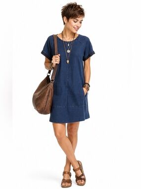 black short sleeve denim dress Isla Mini - US 10 gold party dresses Striped Turtleneck Jean Dress Color:NATURAL SKIN CREAM making it easy to